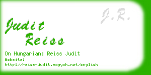 judit reiss business card